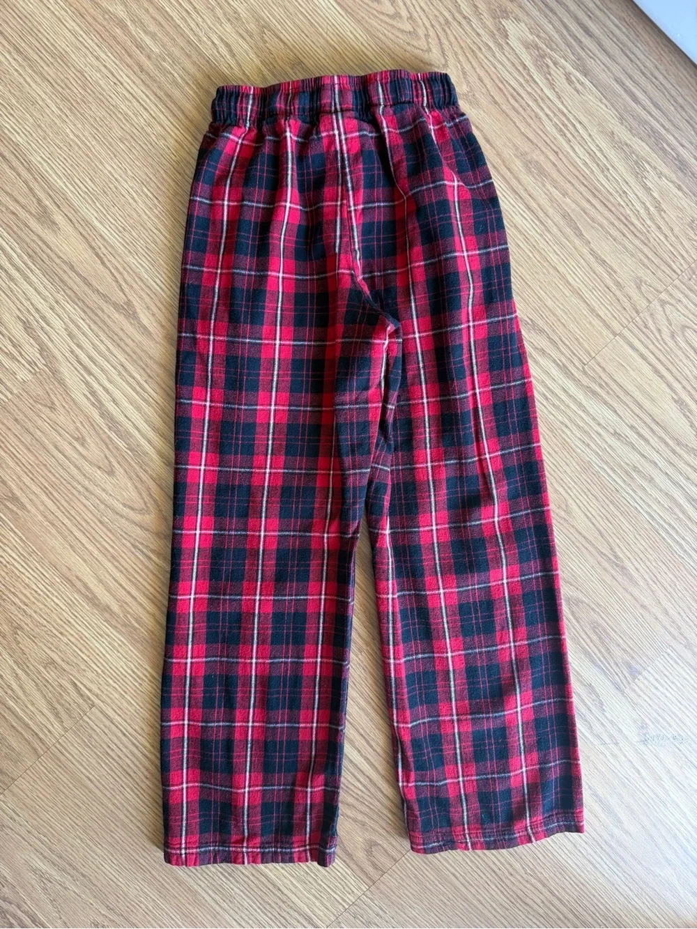 🟢3/$15 Boxercraft Boys S (6-8) Red Black Plaid Flannel Pajama Pants 🎄